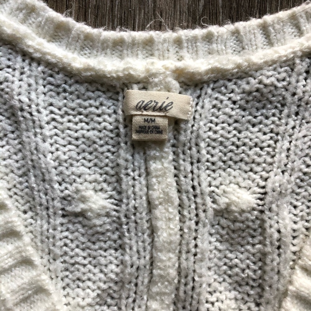Aerie Cable Knit Sweater - M